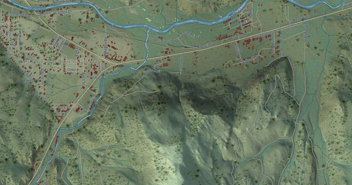 Map of South Fork, Colorado in 2026