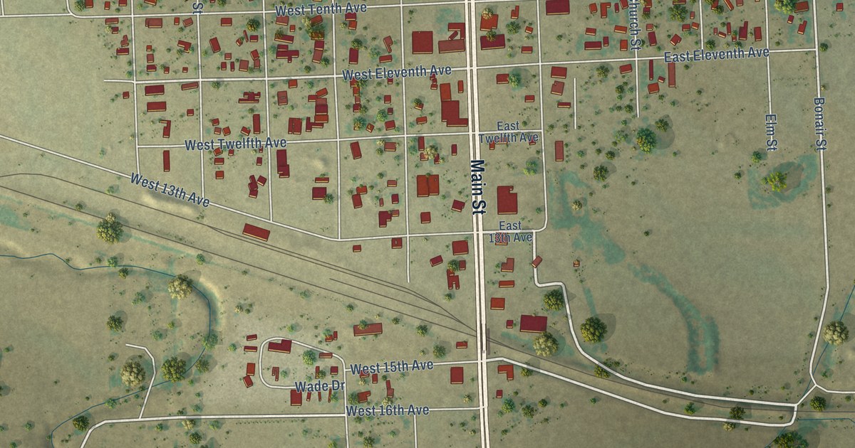 Map of Springfield, Colorado in 2026