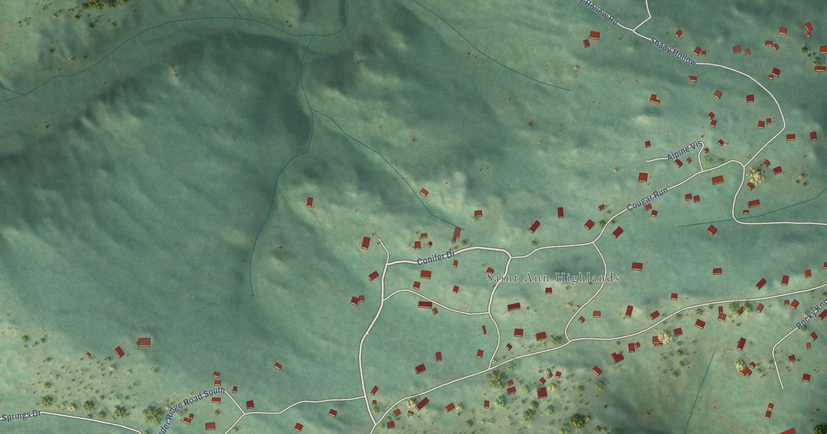 Map of St. Ann Highlands, Colorado in 2026