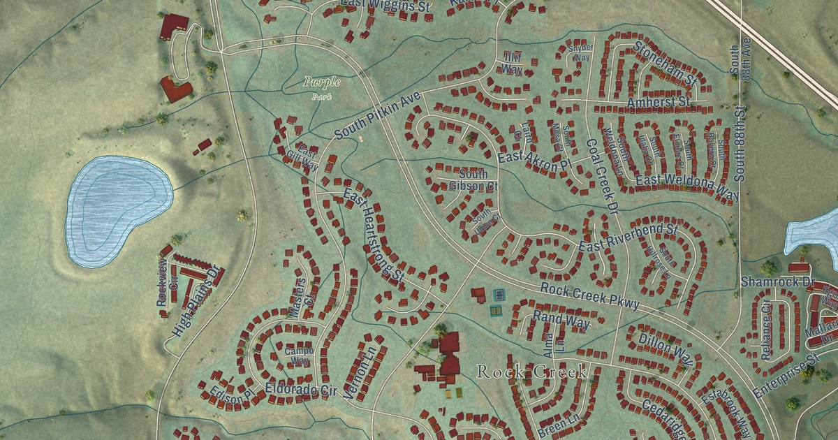 Map of Superior, Colorado in 2026