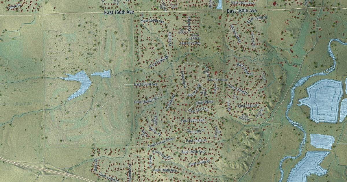 Map of Todd Creek, Colorado in 2026