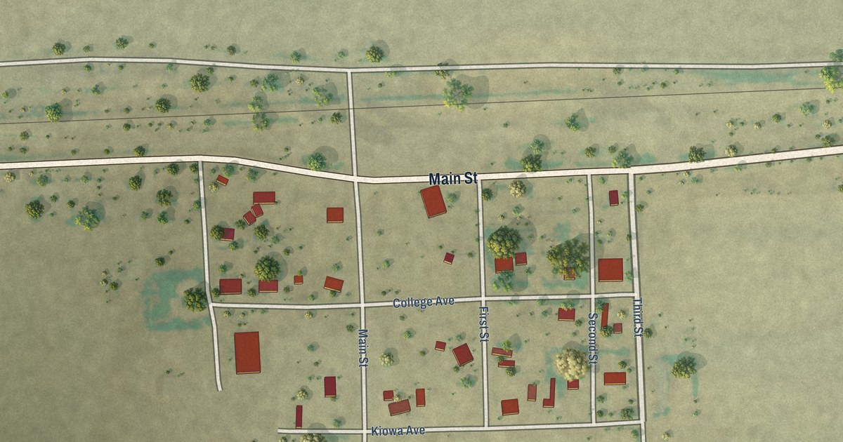 Map of Towner, Colorado in 2026