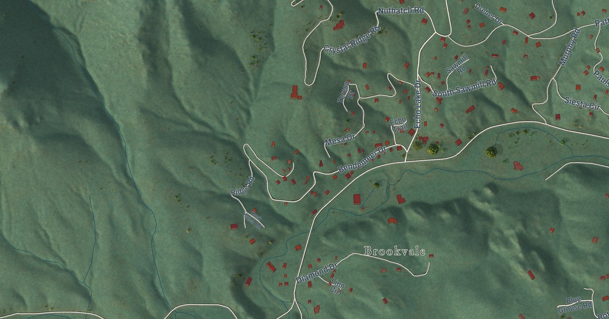 Map of Upper Bear Creek, Colorado in 2026