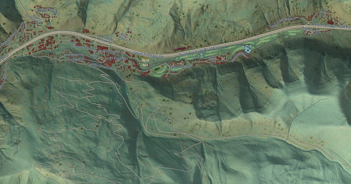 Map of Vail, Colorado in 2026