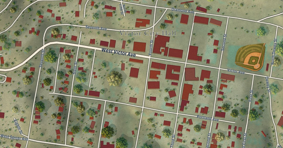 Map of Victor, Colorado in 2026