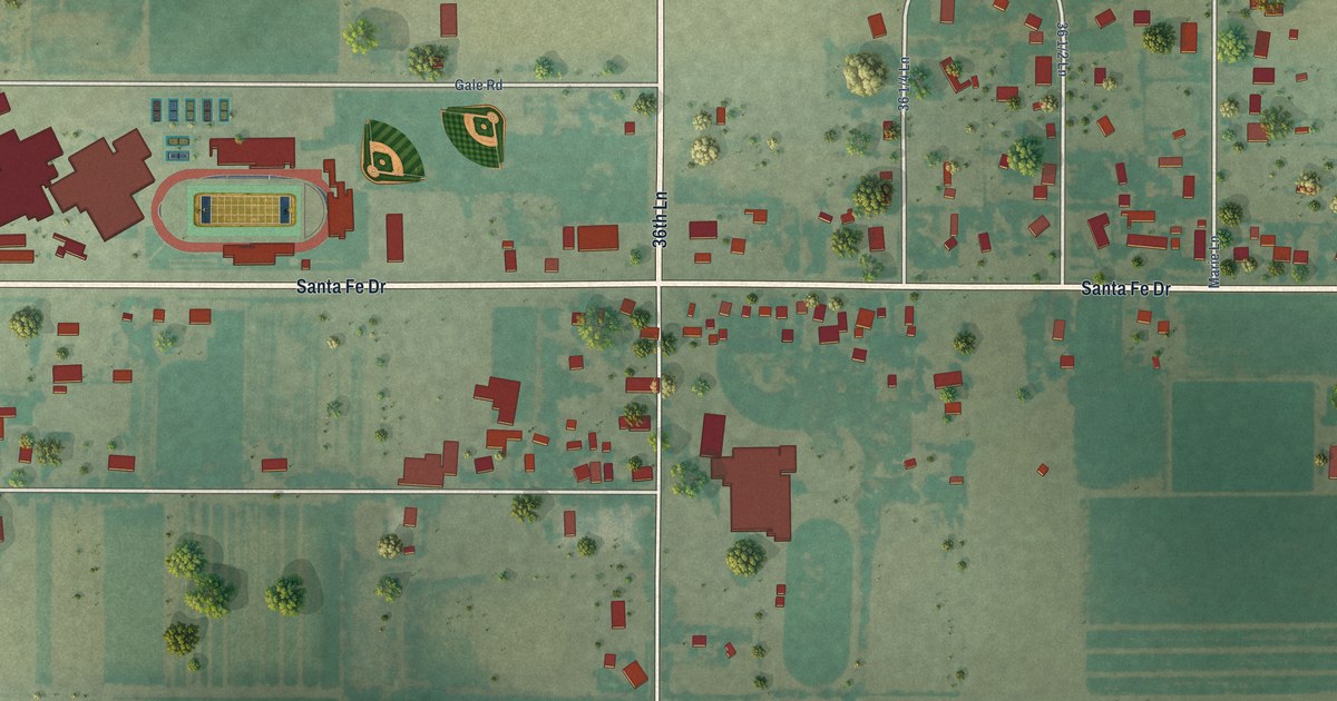 Map of Vineland, Colorado in 2026
