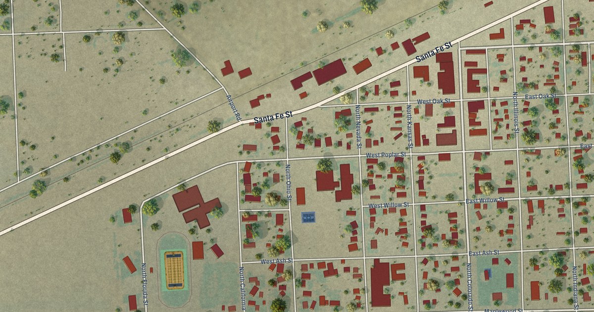 Map of Walsh, Colorado in 2026