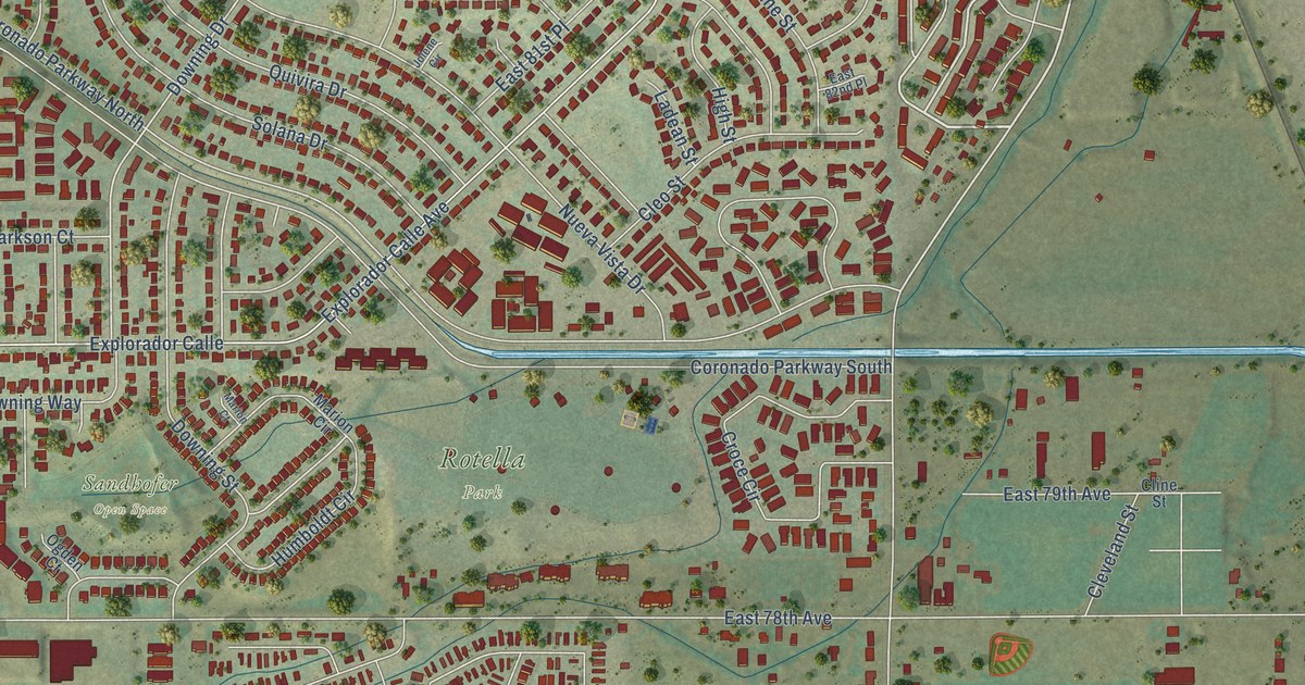 Map of Welby, Colorado in 2026