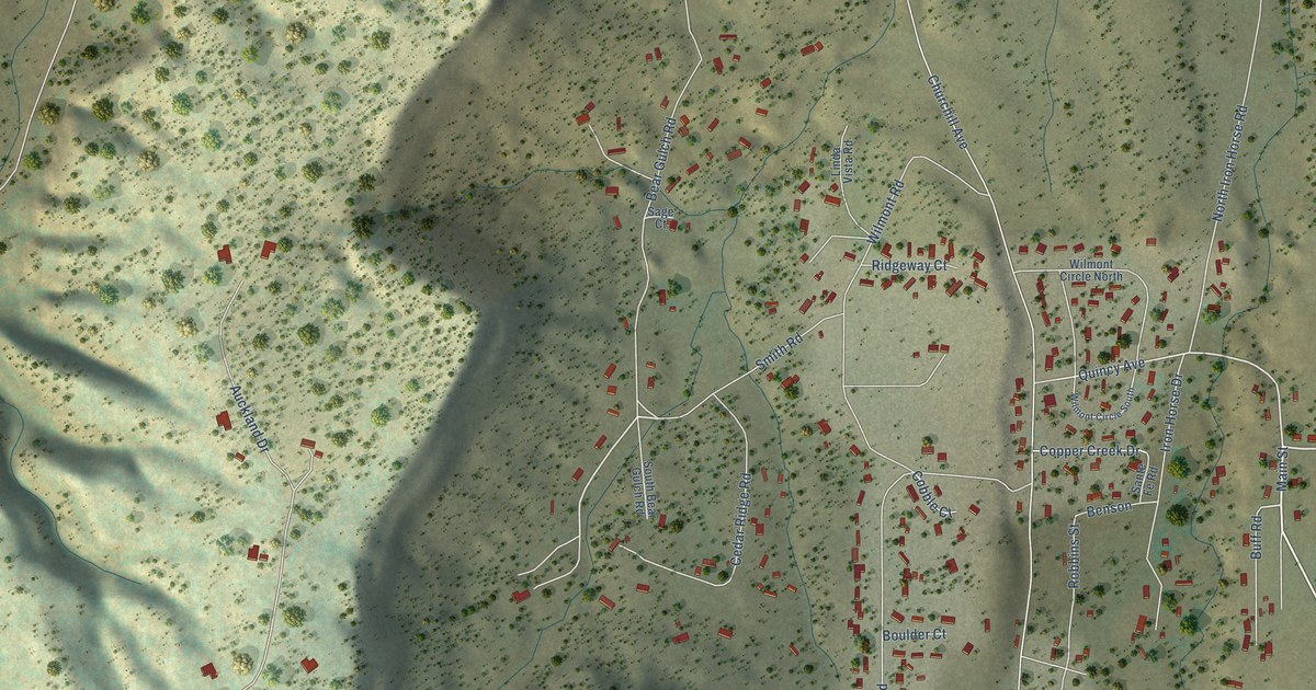 Map of Williamsburg, Colorado in 2026