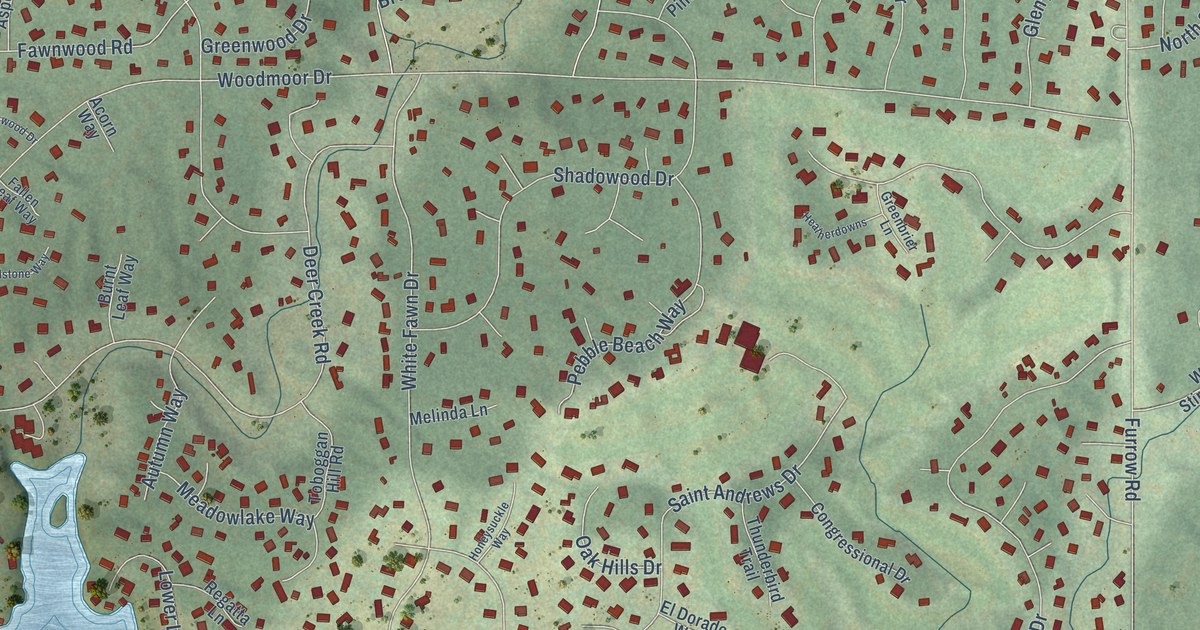 Map of Woodmoor, Colorado in 2026