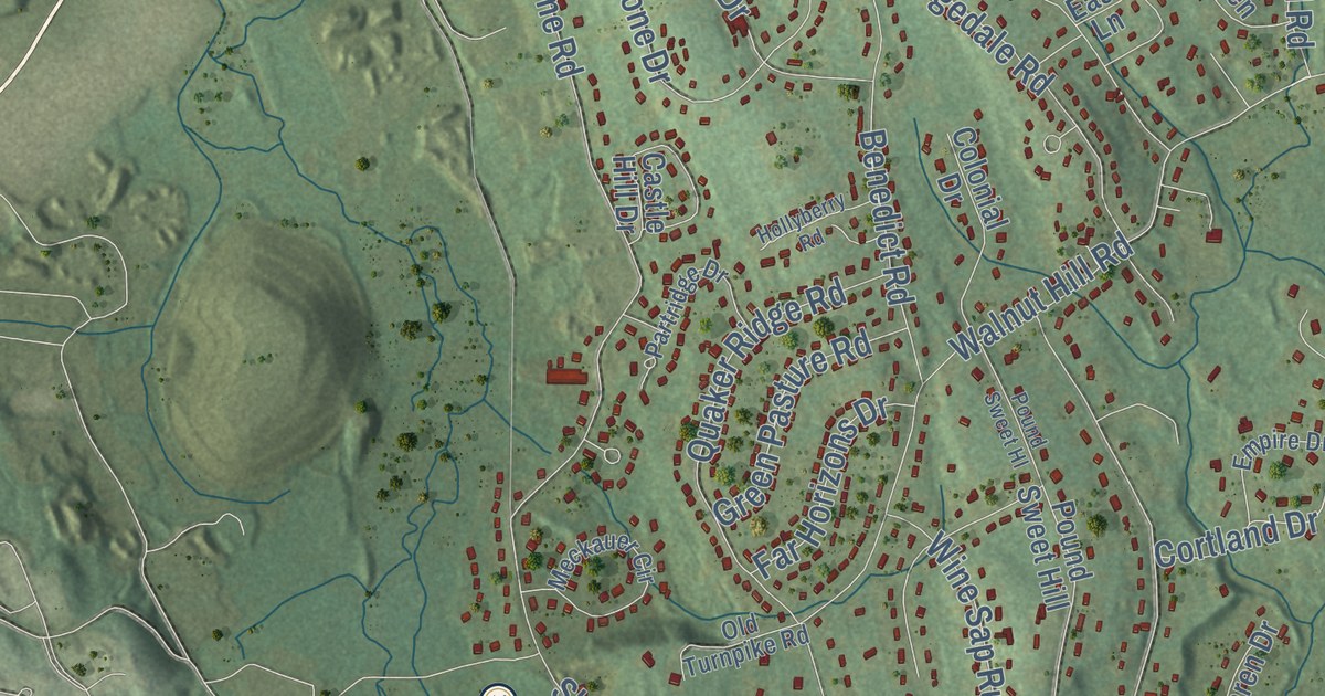 Map of Bethel, Connecticut in 2026