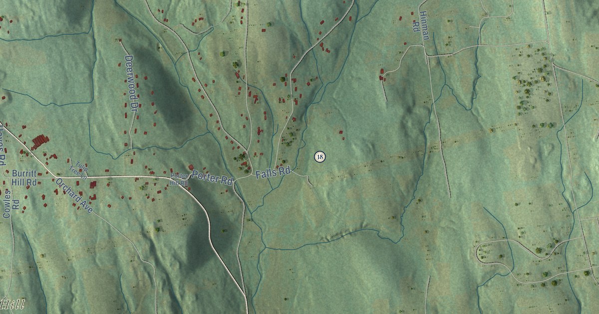 Map of Bethlehem, Connecticut in 2026
