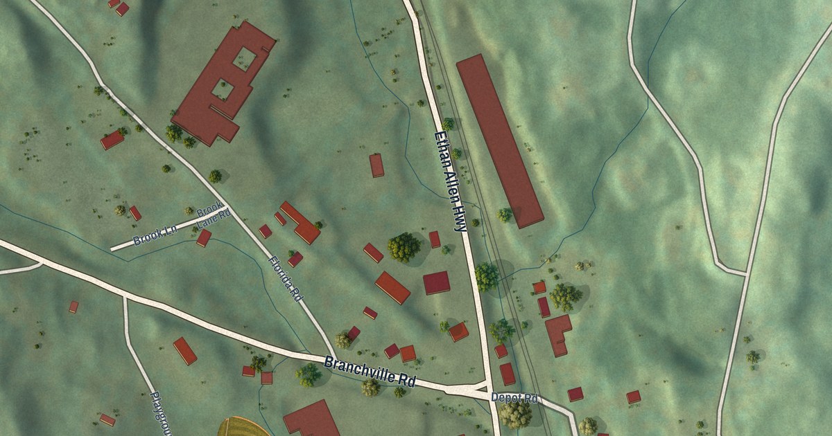 Map of Branchville, Connecticut in 2026
