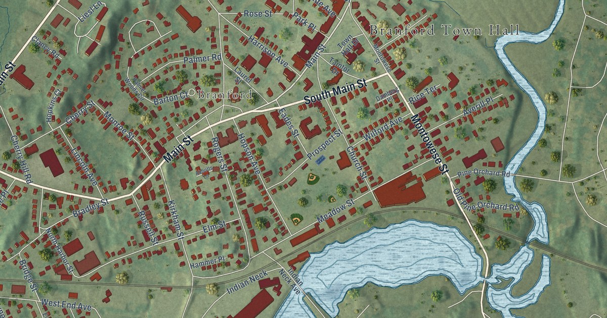 Map of Branford Center, Connecticut in 2026