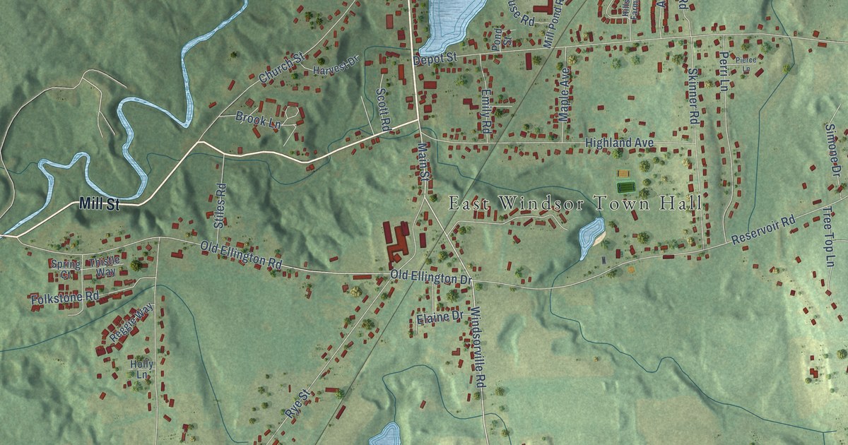 Map of Broad Brook, Connecticut in 2026