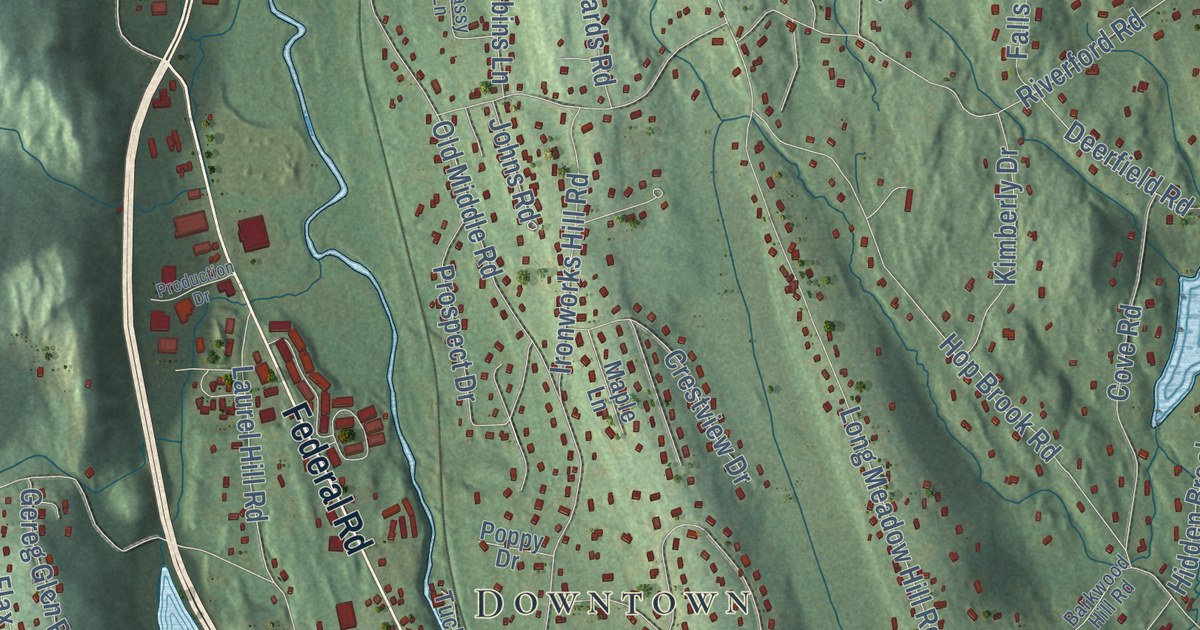 Map of Brookfield, Connecticut in 2026