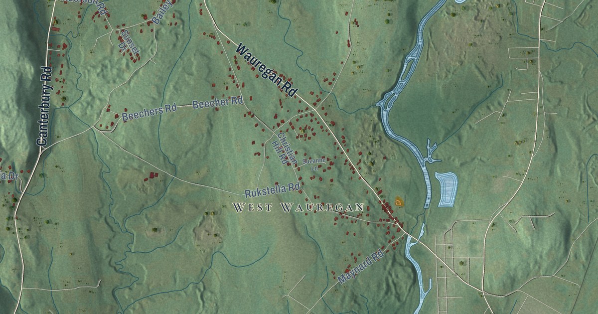 Map of Brooklyn, Connecticut in 2026