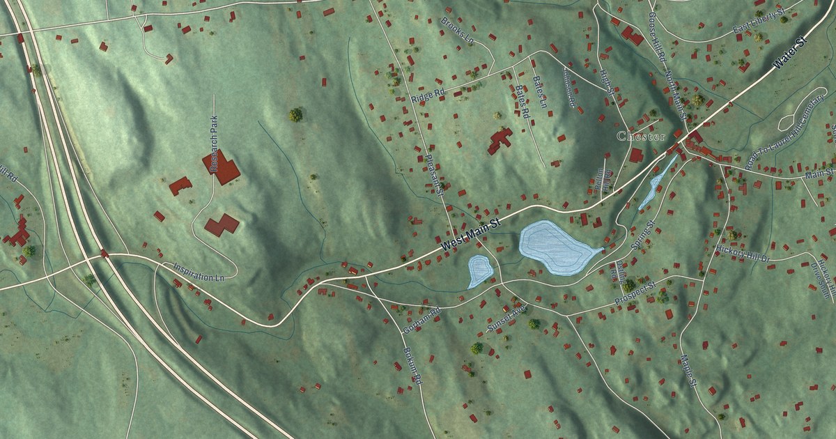 Map of Chester Center, Connecticut in 2026