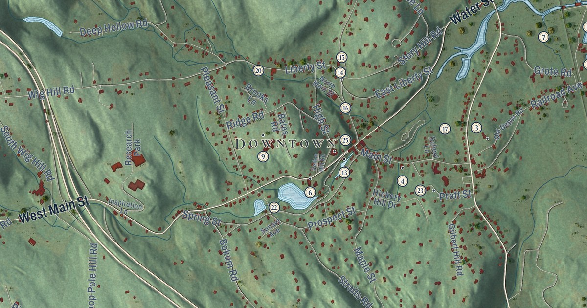 Map of Chester, Connecticut in 2026