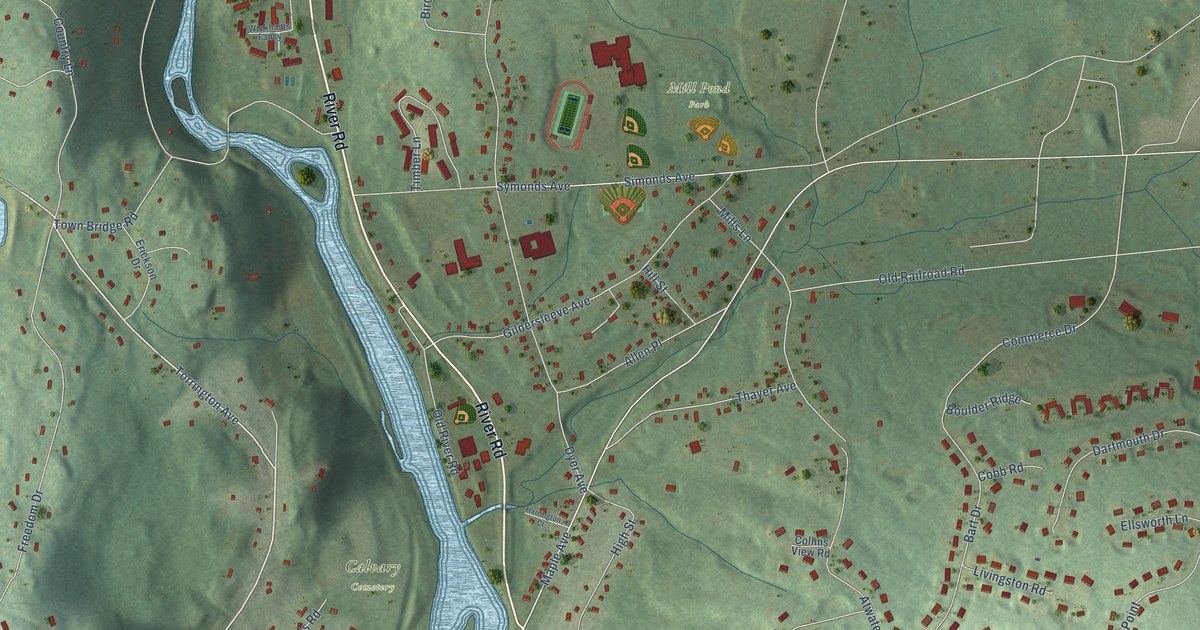 Map of Collinsville, Connecticut in 2026