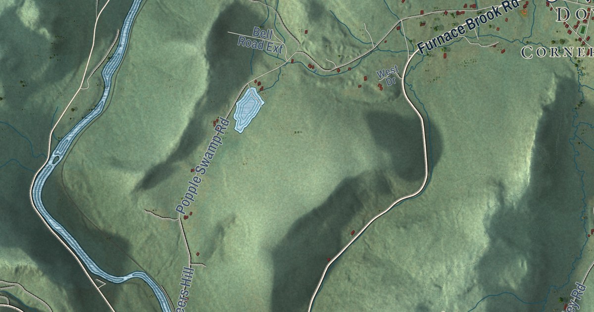 Map of Cornwall, Connecticut in 2026