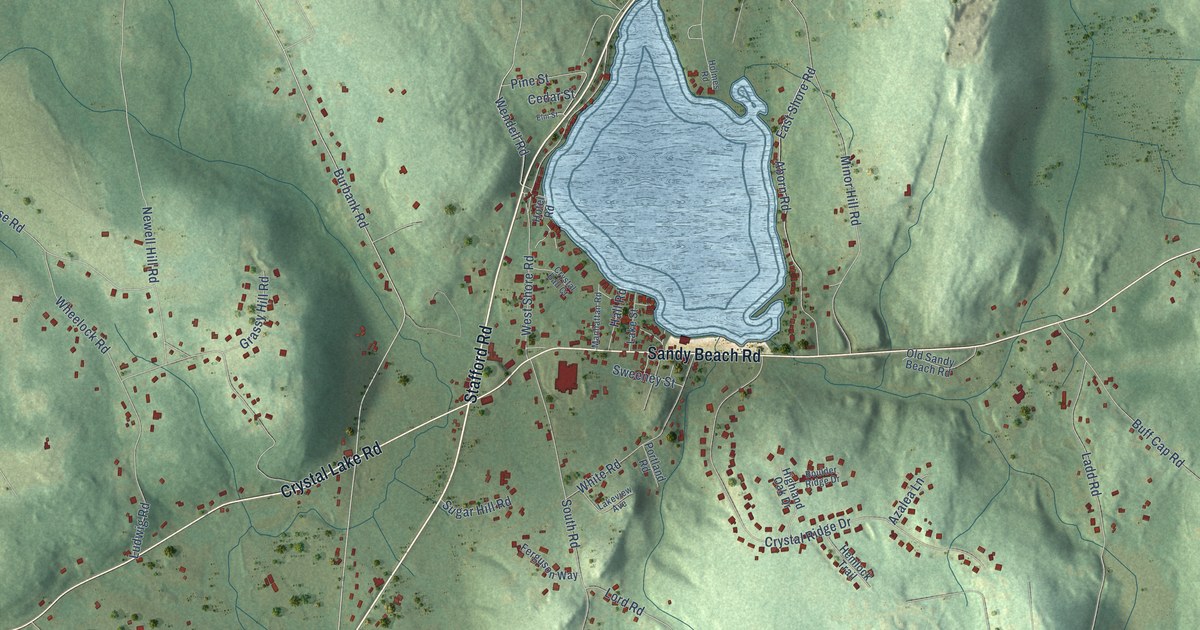 Map of Crystal Lake, Connecticut in 2026