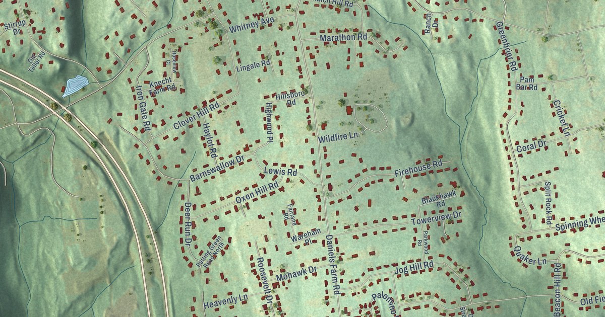 Map of Daniels Farm, Connecticut in 2026
