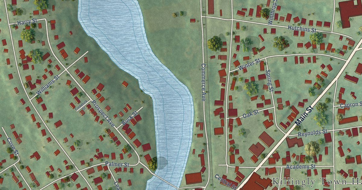 Map of Danielson, Connecticut in 2026