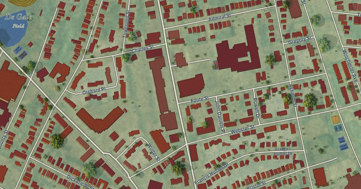 Detailed Map of Dixwell, Connecticut