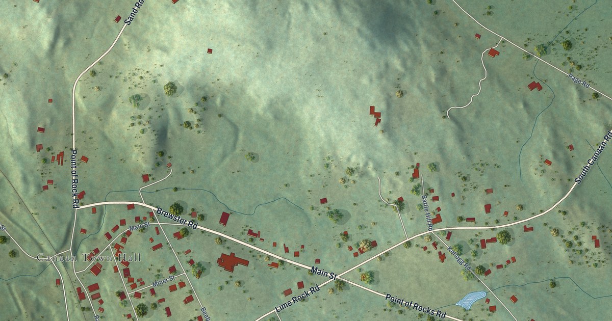 Map of Falls Village, Connecticut in 2026