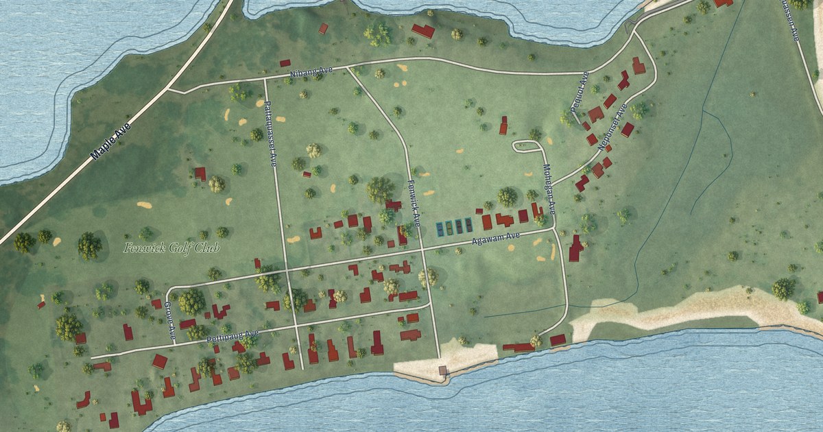 Map of Fenwick, Connecticut in 2026