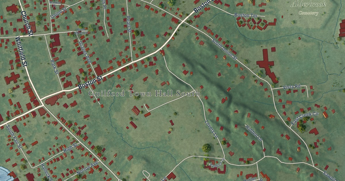 Map of Guilford Center, Connecticut in 2026