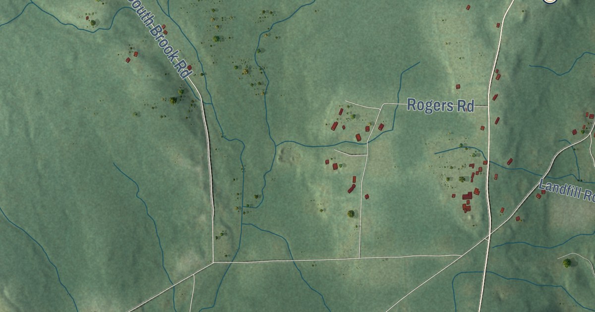 Map of Hampton, Connecticut in 2026