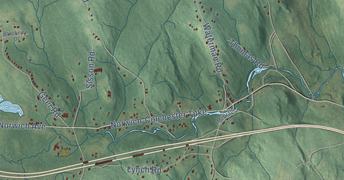 Map of Lebanon, Connecticut in 2026