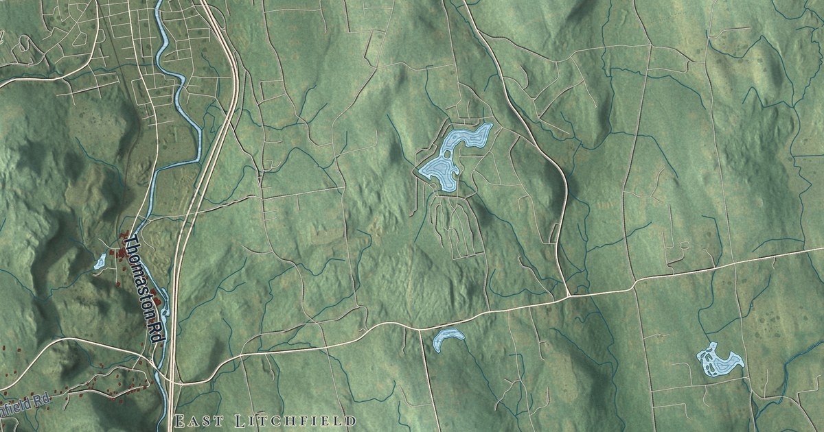 Map of Litchfield, Connecticut in 2026