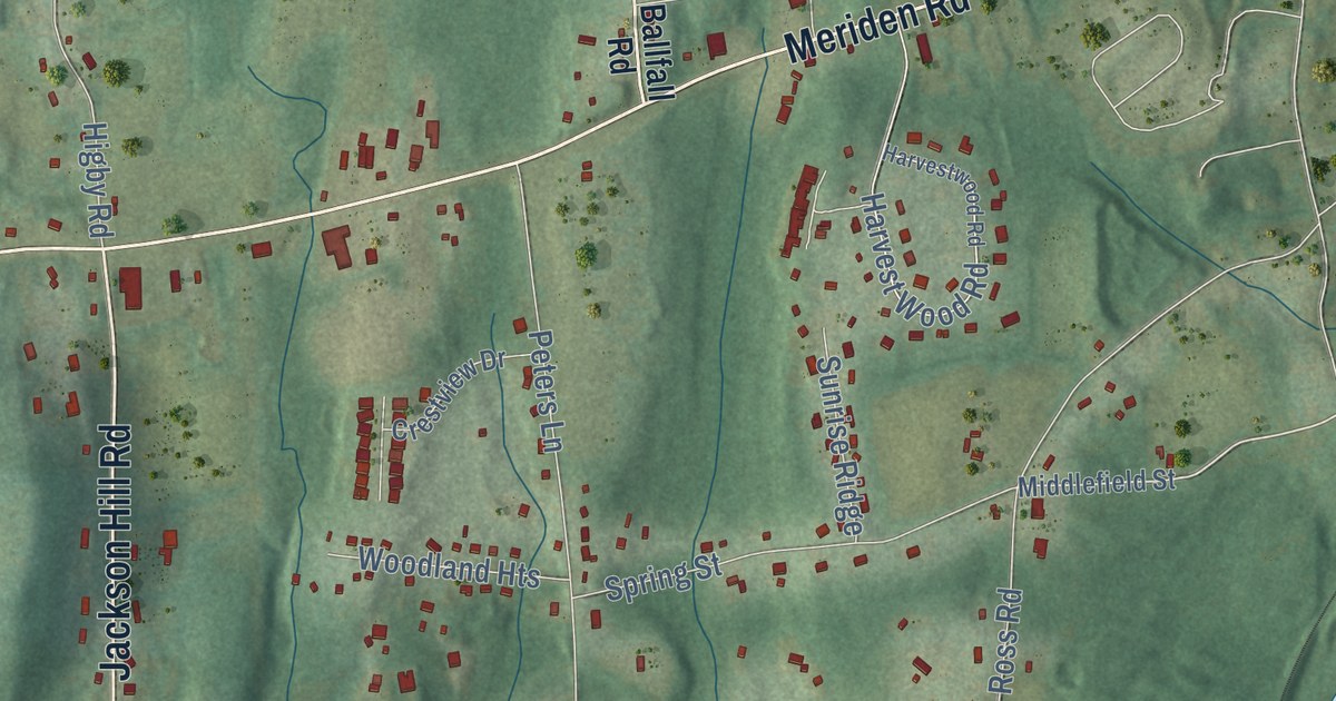 Map of Middlefield, Connecticut in 2026