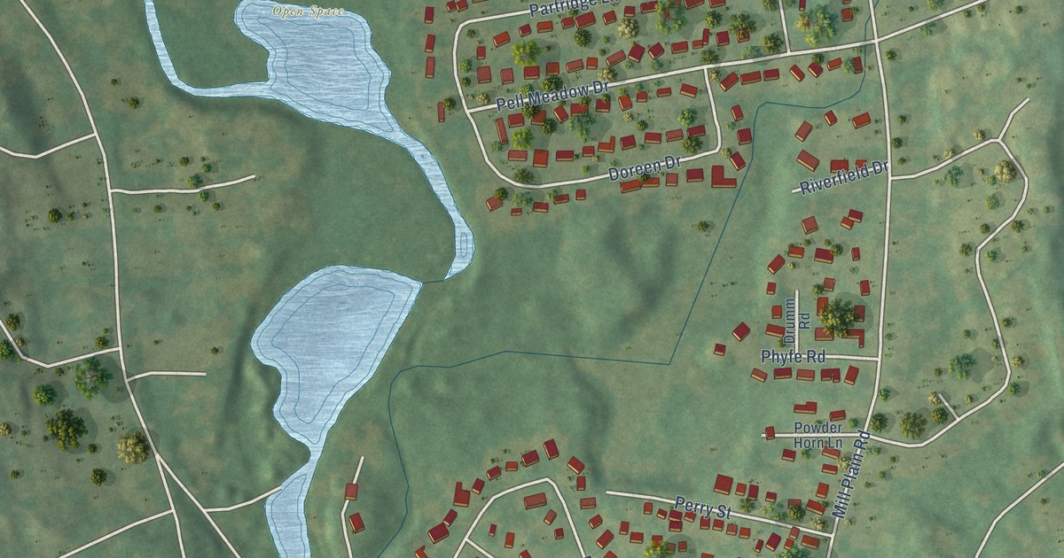 Map of Mill Plain, Connecticut in 2026