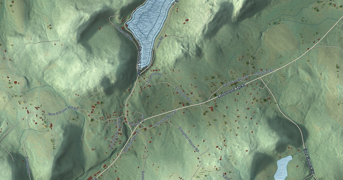 Map of New Preston, Connecticut in 2026