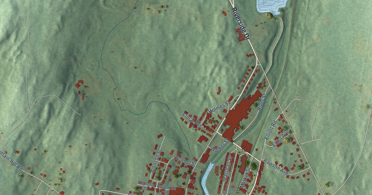 Map of North Grosvenor Dale, Connecticut in 2026