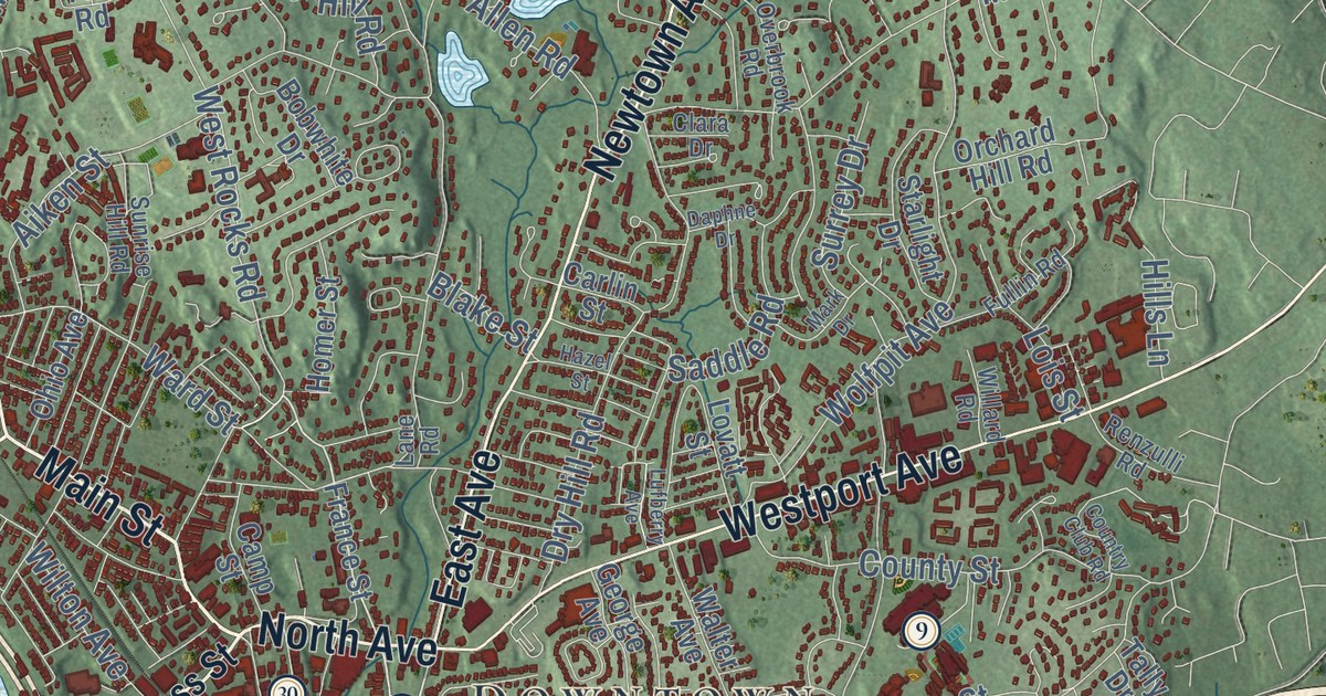 Map of Norwalk, Connecticut in 2026