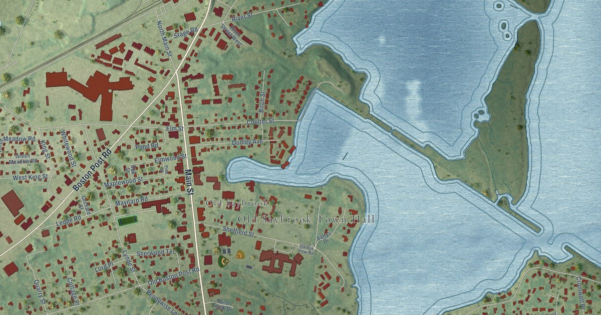 Map of Old Saybrook Center, Connecticut in 2026