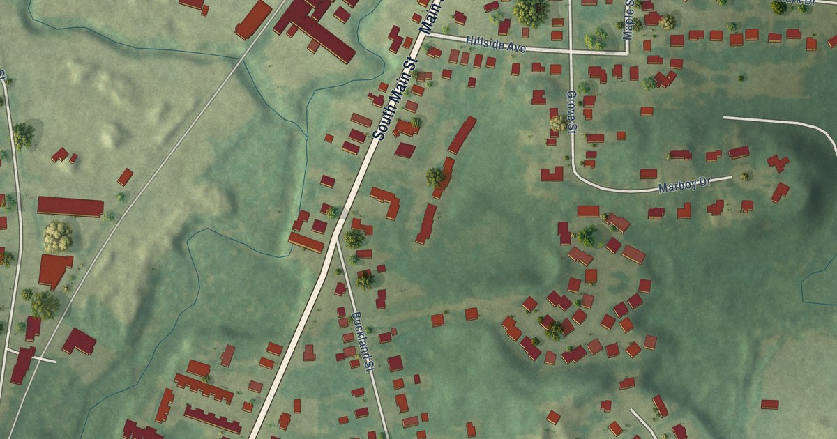 Map of Plantsville, Connecticut in 2026