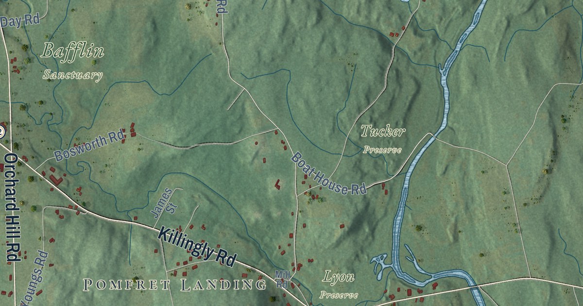 Map of Pomfret, Connecticut in 2026