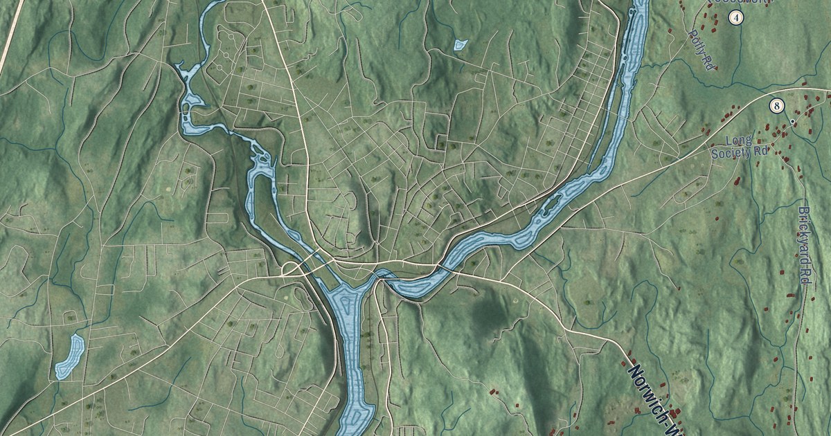 Map of Preston, Connecticut in 2026