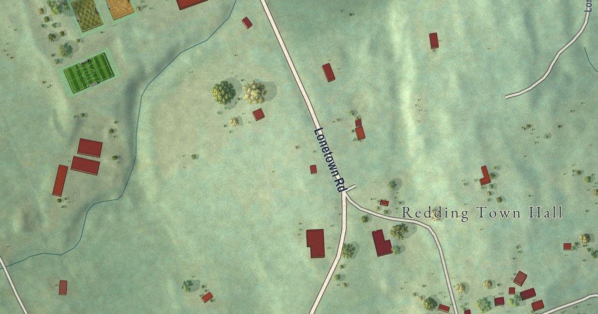 Map of Redding Center, Connecticut in 2026