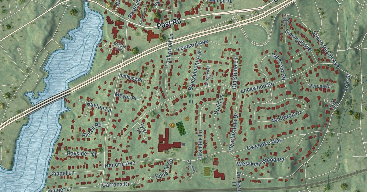 Map of Riverside, Connecticut in 2026