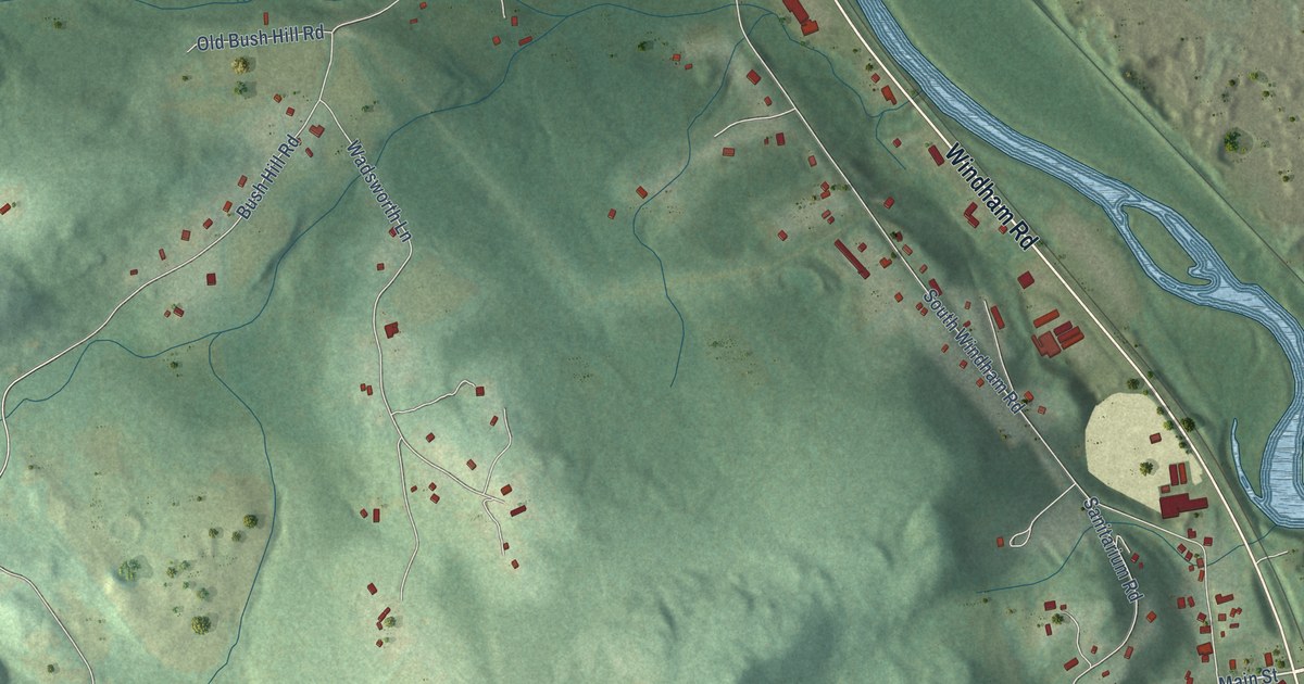 Map of South Windham, Connecticut in 2026