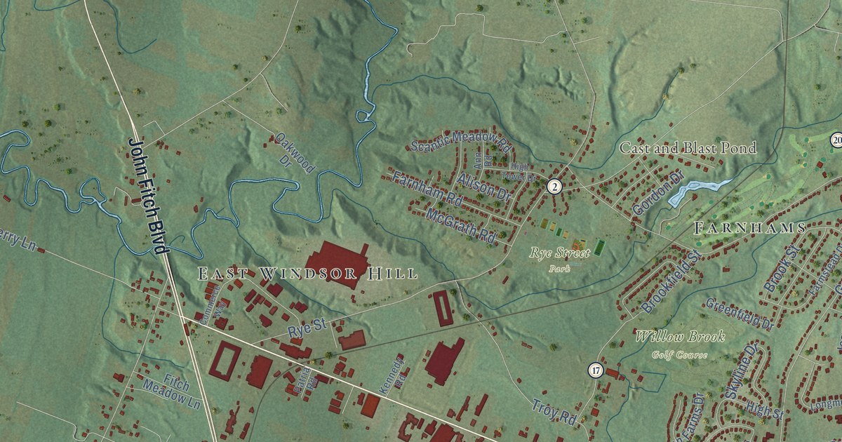 Map of South Windsor, Connecticut in 2026
