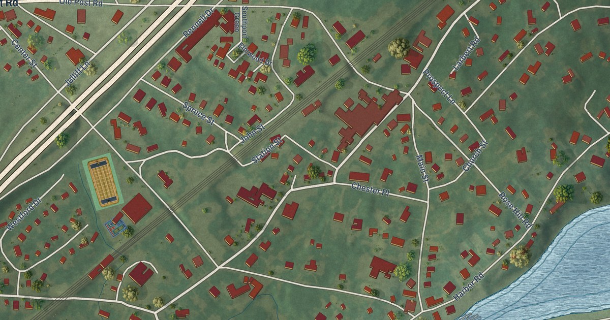 Map of Southport, Connecticut in 2026