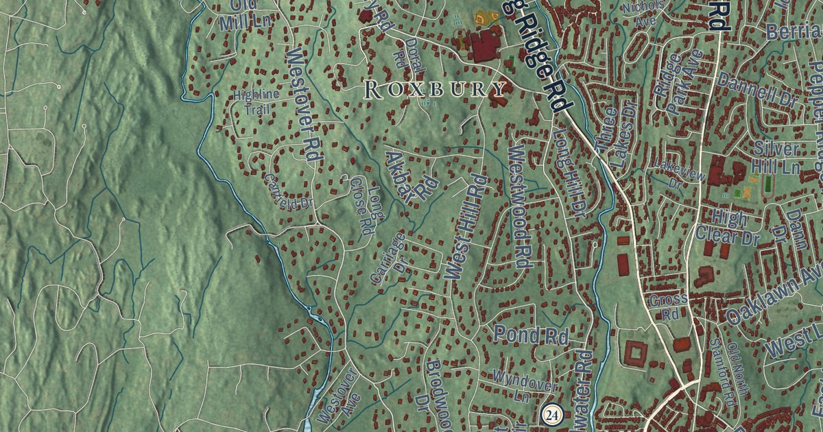 Map of Stamford, Connecticut in 2026